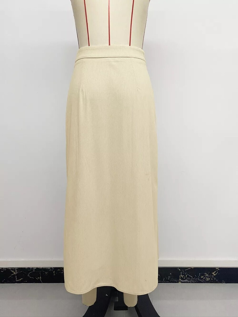 High Waist Pleated Midi Skirt - Picture 9 of 13